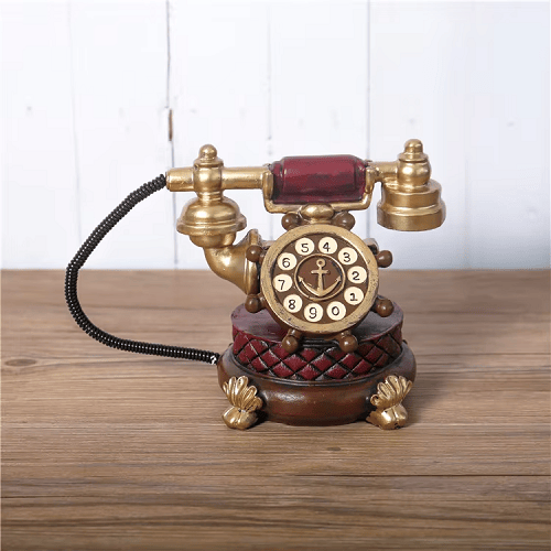 Resin simulation musical instrument handicraft telephone