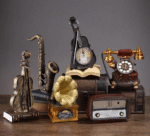 Resin simulation musical instrument handicraft