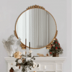 Golden Modern European Decorative Mirror Series 55 × 55cm