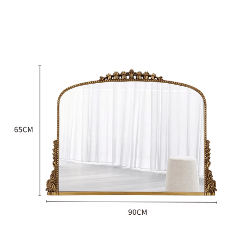 Golden Modern European Decorative Mirror Series 90 × 65cm