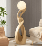 Abstract character large-sized resin floor lamp 24 × 29 × 82cm
