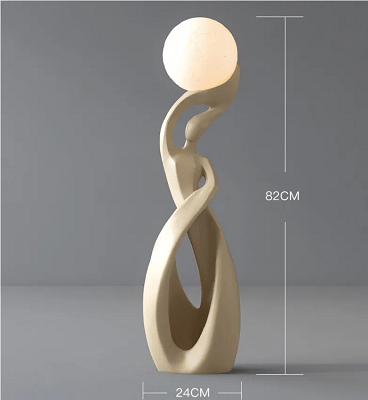 Abstract character large-sized resin floor lamp 24 × 29 × 82cm