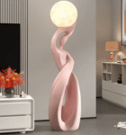 Abstract character large-sized resin floor lamp 24 × 29 × 82cm