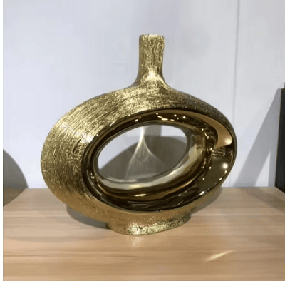 Silver American Modern Premium Ceramic Vase - gold A