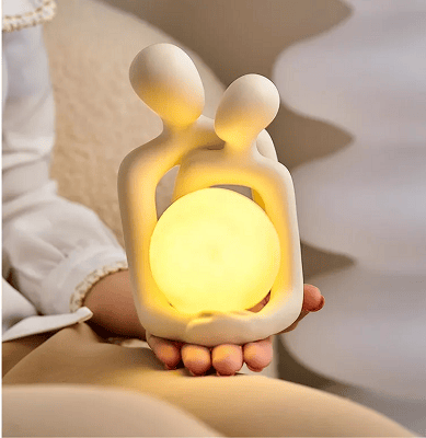 Modern minimalist couple decorative light 9.5 × 11.5 × 15.5cm