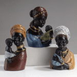 African Mother's Love Resin Craft Statue