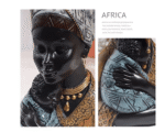 African Mother's Love Resin Craft Statue