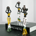 African Women's Colorful Life Resin Crafts