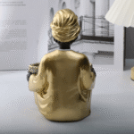 Black/Gold Resin Home Storage Decorative Item