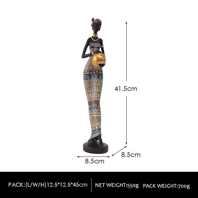 Decorative resin crafts of African women fetching water