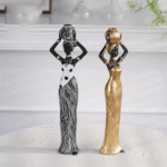 Resin statue of a North African ethnic female figure